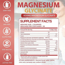 Load image into Gallery viewer, Magnesium Glycinate Gummies - Brain Health, Strengthen Muscles and Bones, Improve Sleep, Relax Nerves
