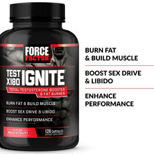 Load image into Gallery viewer, Test X180 Ignite Booster and Fat Burner Enhances Male Vitality Supports Burning Fat and Building Muscle