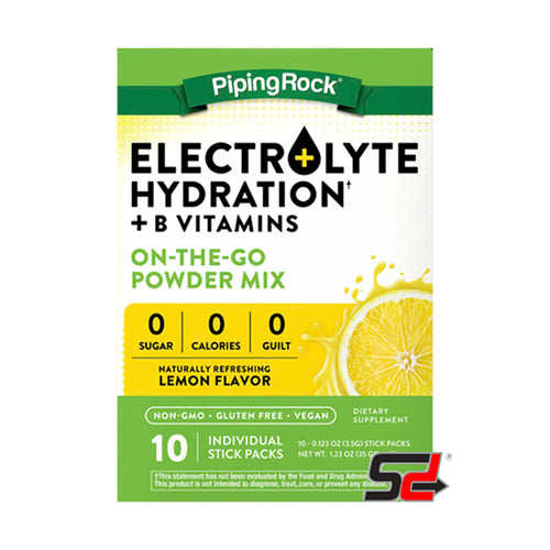 PipingRock | Electrolyte Hydration + B Vitamins 10 Packs