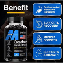 Load image into Gallery viewer, Creatine Monohydrate 60 Caps