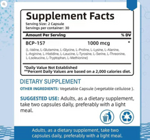 Load image into Gallery viewer, BPC-157 Supplement - Supports Muscle Growth, Tissue Repair, Increases Muscle Strength, and Boosts Energy
