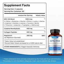 Load image into Gallery viewer, BPC-159 Peptide Capsules - Creatine Monohydrate and Collagen Peptides, Post-Workout Recovery, Bone and Joint Support, Magenisum