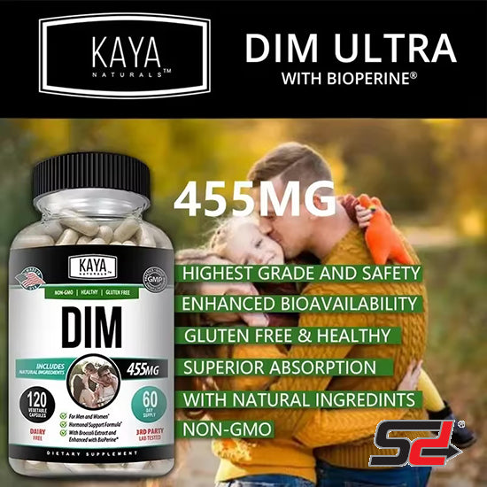 DIM Supplement for Men and Women | Herbal Supplement for Hormone Balance, Menopause and Prostate