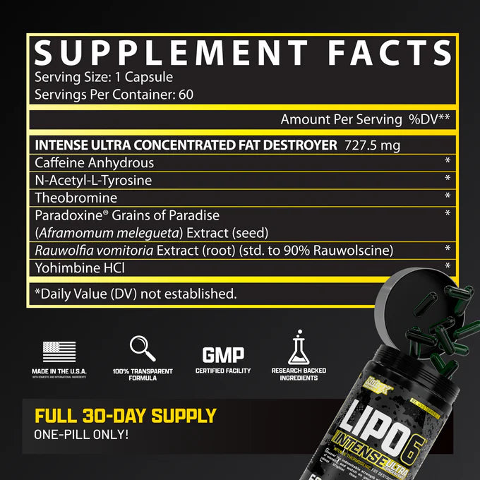 Nutrex | Lipo-6 Black Intense Ultra Concentrate