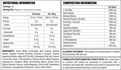 Faction Labs | Disorder PUMP (25 servings)