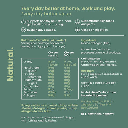 Nothing Naughty | Pure Marine Collagen - 300g Bag