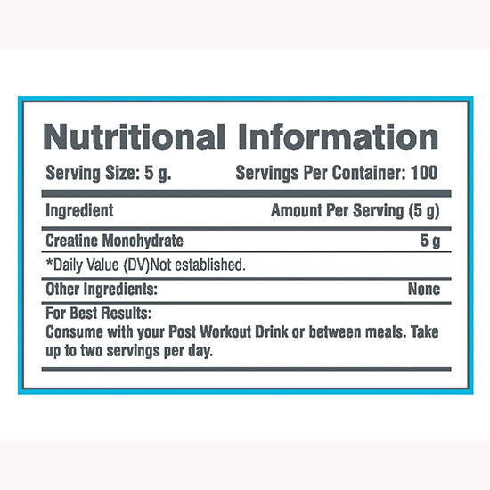 Nutratech | PURE CREATINE MONOHYDRATE | 500G