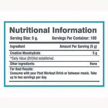 Load image into Gallery viewer, Nutratech | PURE CREATINE MONOHYDRATE | 500G
