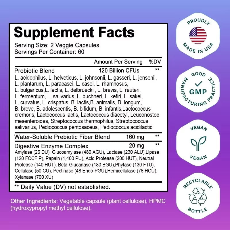 Probiotics 120 Billion CFU