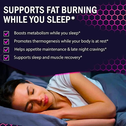 Nighttime Fat Burning Gummies - Burn Fat, Promote Metabolism, Healthy Weight Management, Improve Immunity