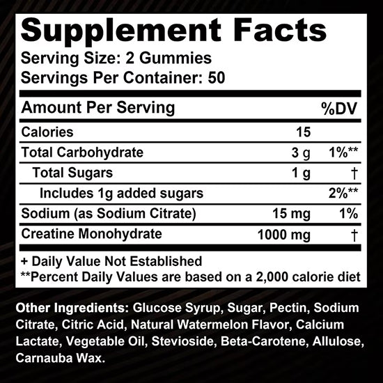 Creatine Monohydrate Gummies 