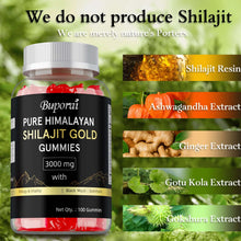 Load image into Gallery viewer, Pure Himalayan Shilajit Gold Gummies - Improve Athletic Performance, Reduces Fatigue, Endurance and Memory, Promote Brain Health
