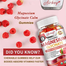 Load image into Gallery viewer, Magnesium Glycinate Gummies - Brain Health, Strengthen Muscles and Bones, Improve Sleep, Relax Nerves
