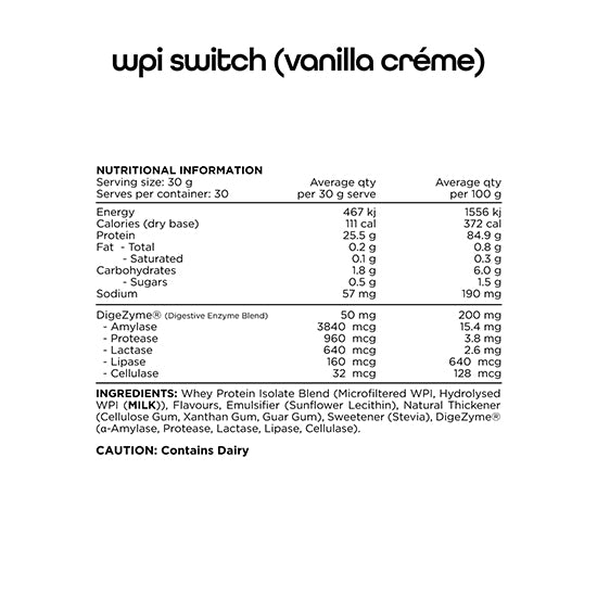 Switch | WPI Isolate Protein
