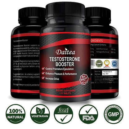 Testosterone Booster - Male Muscle Boosters - Help Improve Performance, Muscles, Endurance, and Energy Support, and Improve Physical Fitness