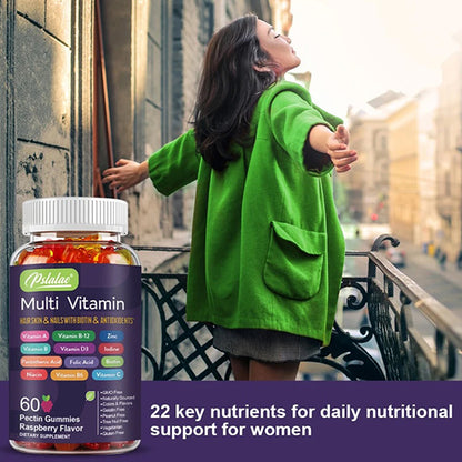 Multivitamin Gummies from USA- with Vitamins and Minerals - Enhances Energy Levels, Immune Support, Antioxidant