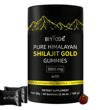Load image into Gallery viewer, Pure Himalayan Shilajit Gummies Gold for Men &amp; Women Energy &amp; Immune System Minerals Supplement
