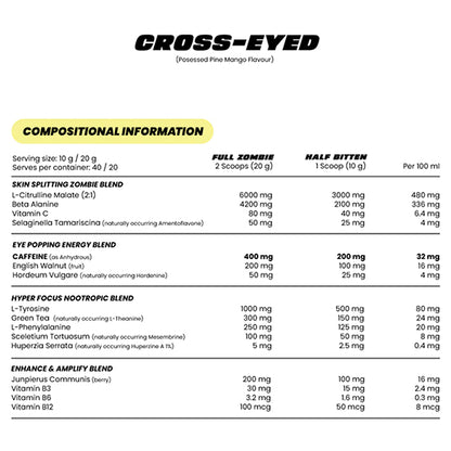 Zombie Labs | Cross-Eyed Extreme Stim Pre Workout