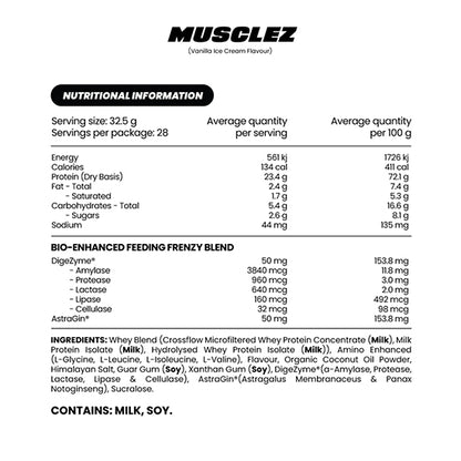 Zombie Labs | MUSCLEZ - Bio-Enhanced Whey Protein