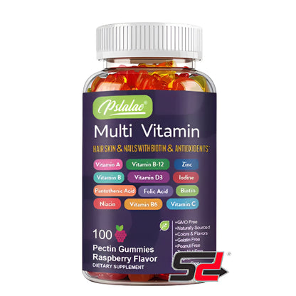 Multivitamin Gummies from USA- with Vitamins and Minerals - Enhances Energy Levels, Immune Support, Antioxidant