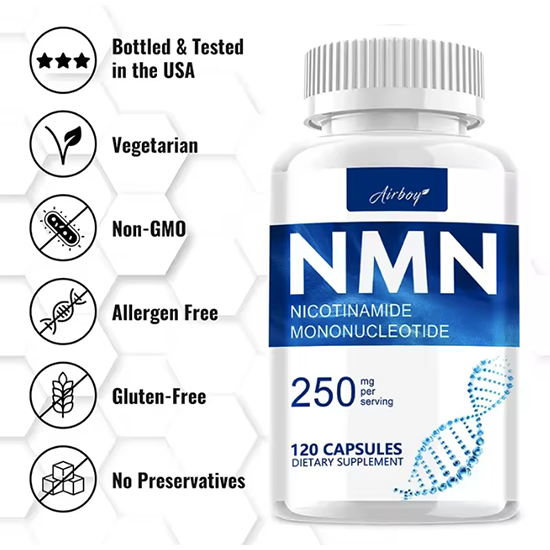 NMN Nicotinamide Mononucleotide - Supports Cell Repair and Growth, Reduces Wrinkles and Increases Skin Elasticity