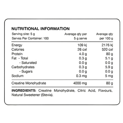 Swatch Nutrition | Creatine Sachets