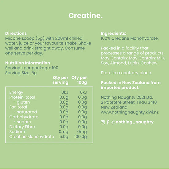 Nothing Naughty | Creatine Monohydrate 500g