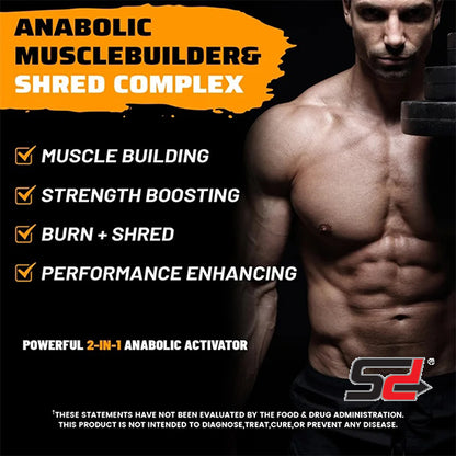 Anabol Ripped Anabolic Muscle Builder - Increase Abdominal Muscle Mass, Promotes Faster Muscle Growth, Recovery and Strength