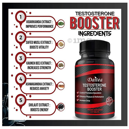 Testosterone Booster - Male Muscle Boosters - Help Improve Performance, Muscles, Endurance, and Energy Support, and Improve Physical Fitness