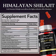 Load image into Gallery viewer, Pure Himalayan Shilajit Gold Gummies - Improve Athletic Performance, Reduces Fatigue, Endurance and Memory, Promote Brain Health
