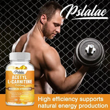 Load image into Gallery viewer, Acetyl-L-Carnitine Capsules 1500 Mg - Supports Natural Energy Production, Supports Memory and Concentration
