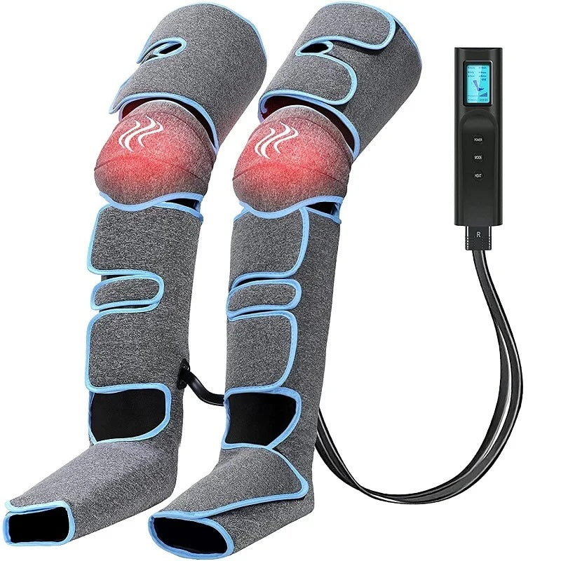 Foot air pressure leg massager promotes blood circulation, body massager, muscle relaxation, lymphatic drainage device 360°
