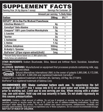 Nutrex | Outlift Pre Workout