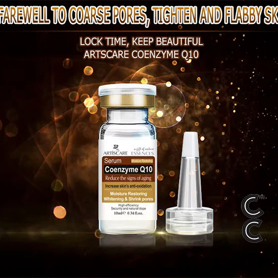 Anti Aging Peptides | Serum for Face (8 vials per order) for Moisturising Hyaluron Acid Vitamin C Six Peptide Q10 VC Facial Essence Skin Care