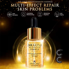 Load image into Gallery viewer, 24K Gold Serum (3 piece set) for Moisturising and Hydrating Dark Circles Eye Cream Face Essence Skin Care Products
