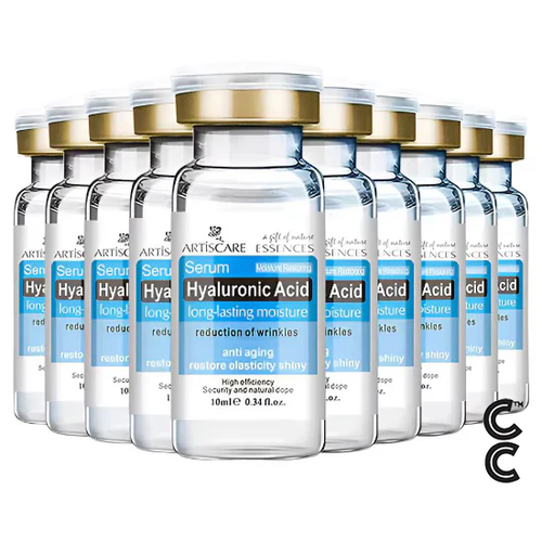 Hyaluronic acid Serum (10 vials per order) for Face Moisturising and Hydrating Skin Care Essence Facial Care