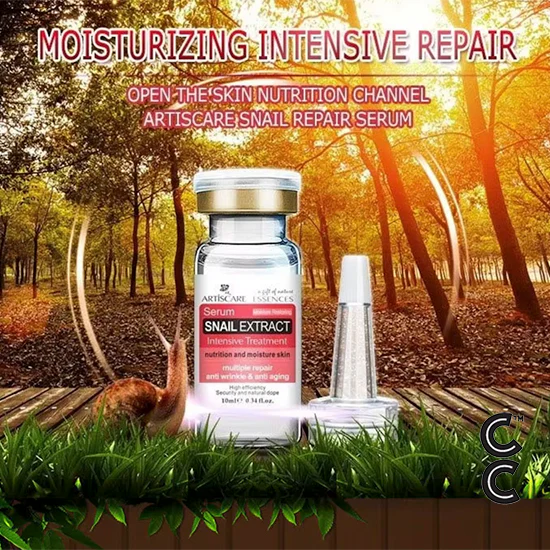Anti Aging Peptides | Serum for Face (8 vials per order) for Moisturising Hyaluron Acid Vitamin C Six Peptide Q10 VC Facial Essence Skin Care