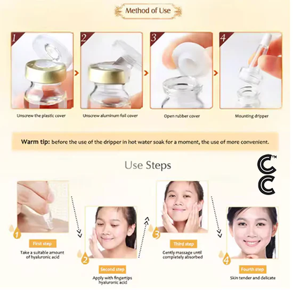 Anti Aging Peptides | VC Serum (10 vials per order) for Face Moisturising Vitamin C Facial Essence