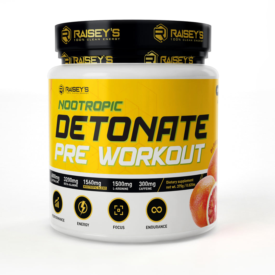 Detonate Nootropic Pre Workout - Supplements Direct®