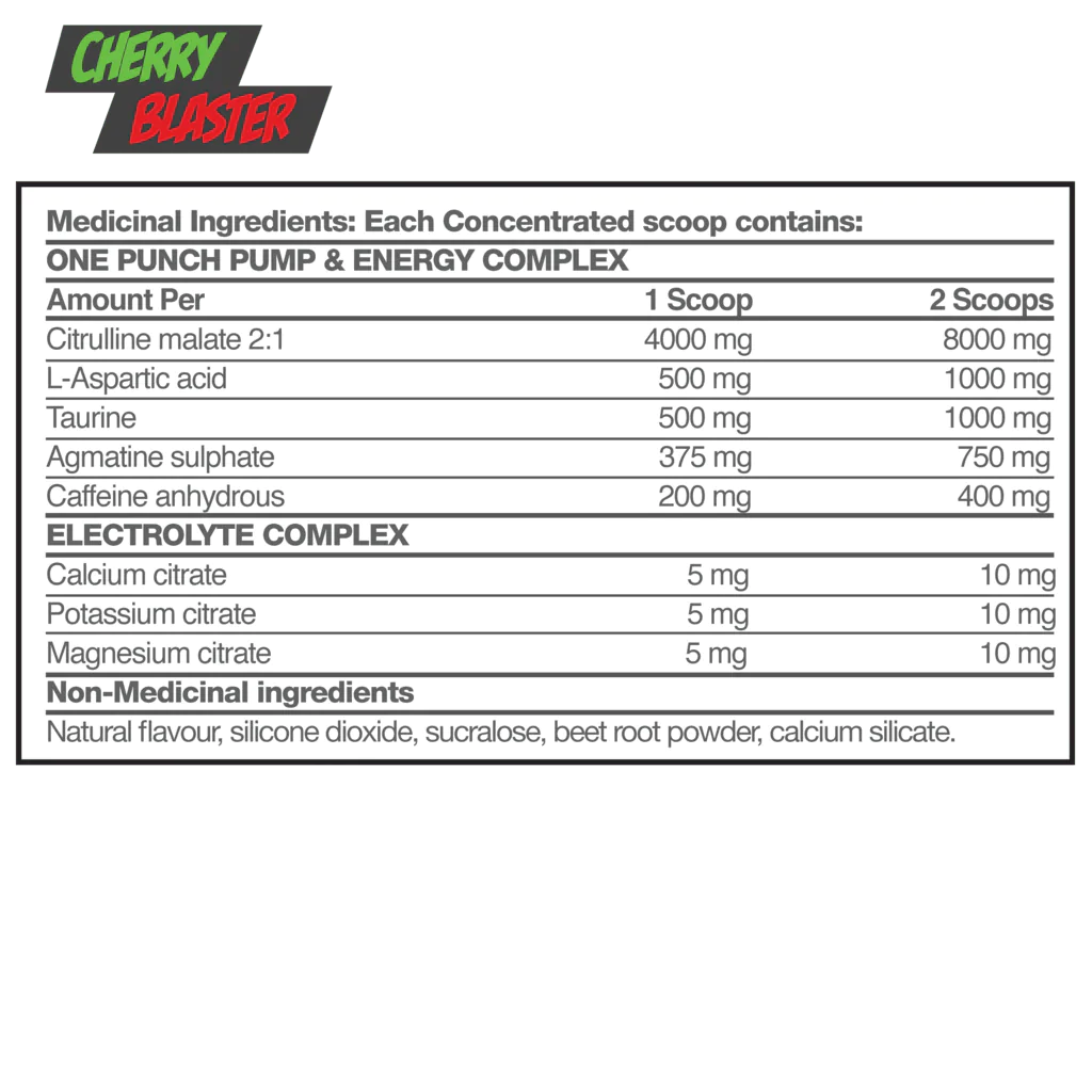 One Punch - Knockout Pre Workout - Supplements Direct®