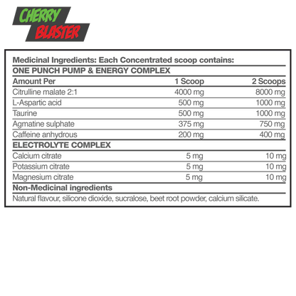 One Punch - Knockout Pre Workout - Supplements Direct®